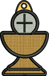 beginner-friendly communion machine embroidery pattern - FSL Communion for Baptismal Gifts