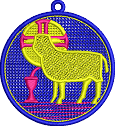 cow beginner-friendly machine digital embroidery - FSL Cow perfect for Tablecloths