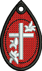 cross quick stitch machine embroidery - FSL Cross perfect for reusable tote bags