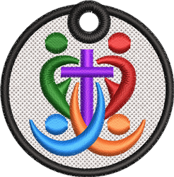 FSL Cross - 4x4 cross beginner-friendly machine embroidery design for Event T-Shirts