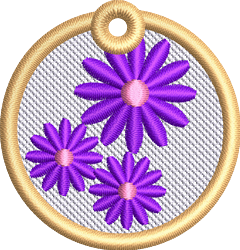 FSL Daisies - 4x4 daisy beginner-friendly machine embroidery design for kitchen aprons