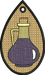 decanter quick stitch machine embroidery - FSL Decanter perfect for Recipe Books