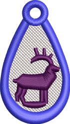 quick stitch reindeer machine embroidery pattern - FSL Deer for Seasonal Decorations