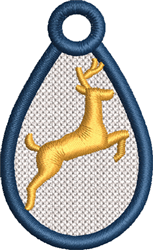 quick stitch reindeer machine embroidery pattern - FSL Deer perfect for Camping Gear