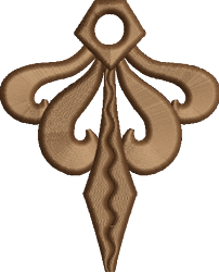 drop quick stitch machine embroidery - FSL Diamond Drop for decorative wall hangings