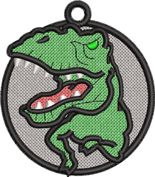 dinosaur beginner-friendly machine embroidery - FSL Dinosaur for Educational Materials