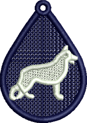 puppy dog quick stitch machine digital embroidery - FSL Dog perfect for kitchen aprons