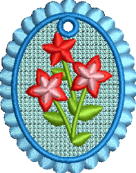 square beginner-friendly machine embroidery - FSL Doll Square perfect for Bag Tags