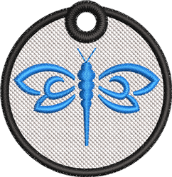 beginner-friendly dragonfly machine embroidery pattern - FSL Dragonfly for decorative pillow covers