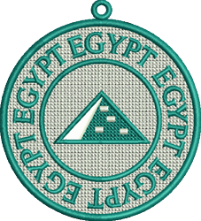 egypt detailed machine digital embroidery - FSL Egypt perfect for Keychains