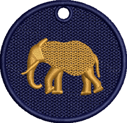 quick stitch elephant machine embroidery pattern - FSL Elephant for decorative pillow covers