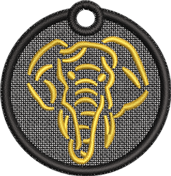 elephant beginner-friendly machine embroidery - FSL Elephant for Wildlife Conservation Items