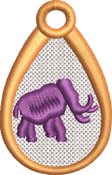 quick stitch elephant machine embroidery pattern - FSL Elephant for Kids Clothing