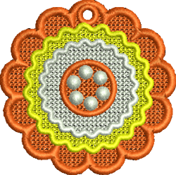 flower beginner-friendly machine embroidery - FSL Flower perfect for Party Favors