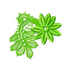 FSL Flower - 4x4 flower beginner-friendly embroidery design for cute baby onesies