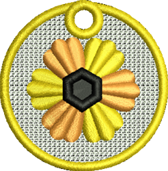 beginner-friendly flower machine embroidery pattern - FSL Flower for Floral Arrangements