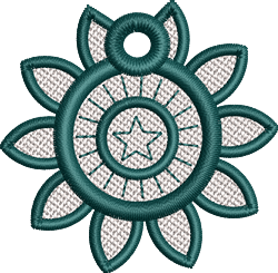 FSL Flower - 4x4 flower beginner-friendly embroidery design for Holiday Decorations