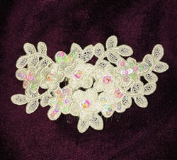 flower detailed machine digital embroidery - FSL Flowers perfect for Gift Wrapping