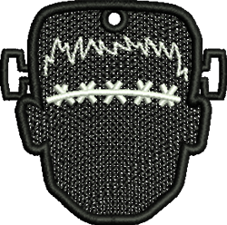 beginner-friendly halloween monster machine embroidery pattern - FSL Frankenstein for Celtic Themed Events