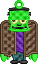 monster beginner-friendly machine embroidery - FSL Frankenstein for Party Favors