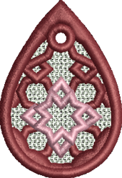drop quick stitch machine embroidery - FSL Geometric Drop for decorative pillow covers