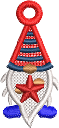 Christmas elf quick stitch machine embroidery - FSL Gnome for Christmas Stockings