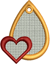 heart quick stitch machine embroidery - FSL Heart perfect for Keepsake Projects