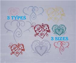FSL Hearts Ornaments 