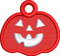 pumpkin quick stitch machine embroidery - FSL Jack-O-Lantern for Party Favors