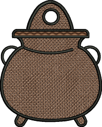 FSL Kettle - 4x4 kettle beginner-friendly machine embroidery design for Keychains
