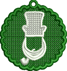 beginner-friendly leprechaun machine embroidery pattern - FSL Leprechaun for Party Decorations
