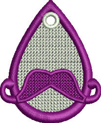 beginner-friendly moustache machine embroidery pattern - FSL Moustache for Party Decor
