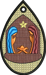 FSL Nativity - 4x4 nativity beginner-friendly embroidery design for Home Decor