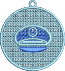FSL Nautical - 4x4 nautical beginner-friendly embroidery design for kitchen tea towels