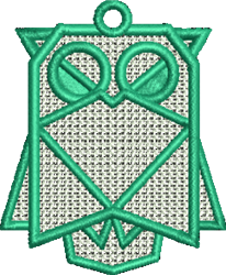beginner-friendly owl machine embroidery pattern - FSL Owl for decorative pillow covers