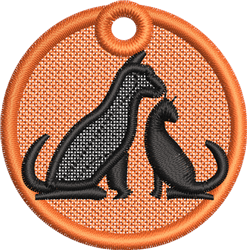 FSL Pets - 4x4 cat beginner-friendly machine embroidery design for Pet Blankets