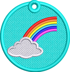 FSL RAinbow - 4x4 rainbow beginner-friendly embroidery design for Kids Jackets