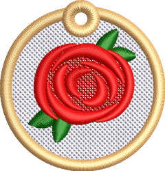 FSL Rose - 4x4 rose beginner-friendly machine embroidery design for wedding decorations