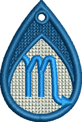 beginner-friendly scorpio machine embroidery pattern - FSL Scorpio for Bag Tags