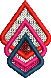 quick stitch shape machine embroidery pattern - FSL Shapes for kitchen tea towels