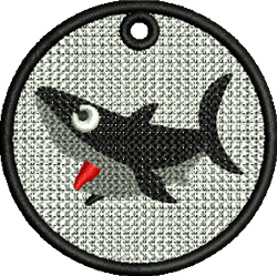 shark beginner-friendly machine embroidery - FSL Shark for Kids Parties