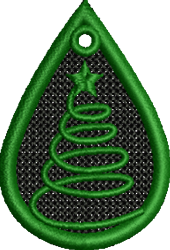 tree quick stitch machine embroidery - FSL Spiral Tree perfect for Seasonal Crafts