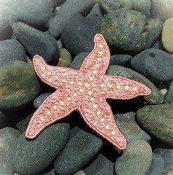 starfish detailed machine embroidery - FSL Starfish perfect for patchwork quilt blocks