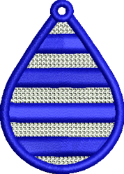 FSL Stripe Drop - 4x4 drop quick stitch machine embroidery design for Home Decor