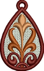 teardrop quick stitch machine embroidery - FSL Teardrop perfect for Craft Projects