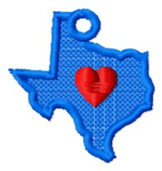 quick stitch texa machine embroidery pattern - FSL Texas for Travel Accessories