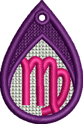 virgo beginner-friendly machine embroidery - FSL Virgo perfect for Astrology Gifts