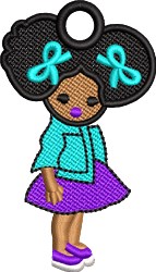 Fsl Little Girl Embroidery Design 