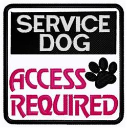 detailed puppy dog machine embroidery pattern - Access Required Patch for medical alert accessories