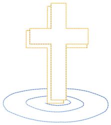 cross redwork machine digital embroidery - Cross perfect for kitchen aprons